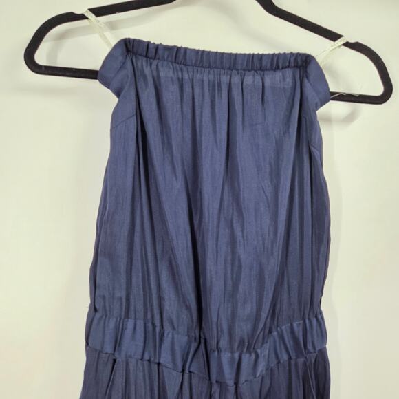 Lilly Pulitzer Women Emiko Strapless Jumpsuit Size XS Pockets In True Navy - Picture 2 of 7